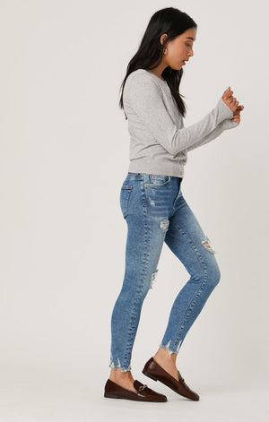 TESS SUPER SKINNY IN LT RIPPED LA VINTAGE - Mavi Jeans