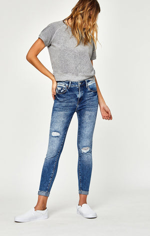 TESS SUPER SKINNY IN MID INDIGO VINTAGE - Mavi Jeans