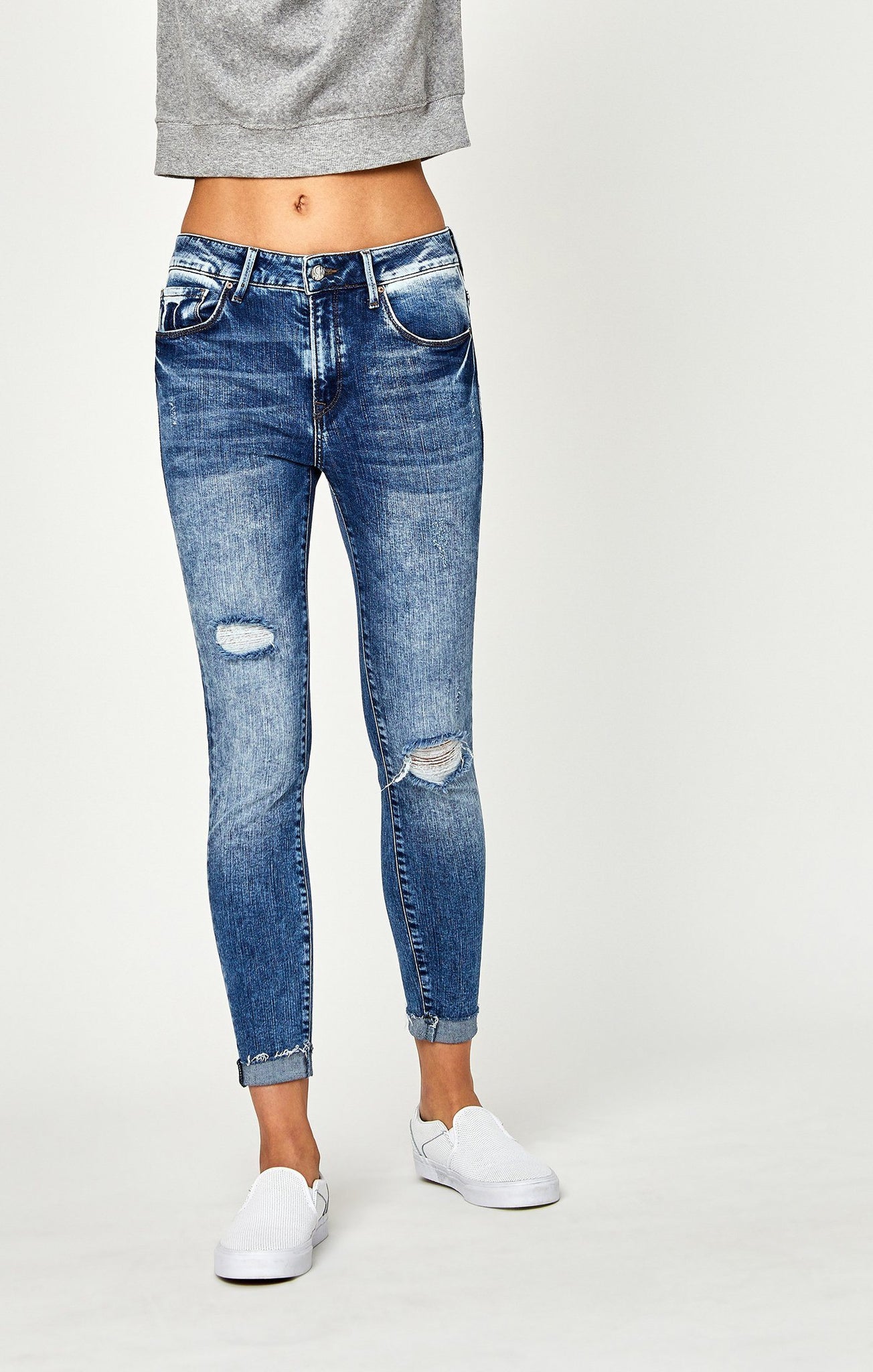 TESS SUPER SKINNY IN MID INDIGO VINTAGE - Mavi Jeans