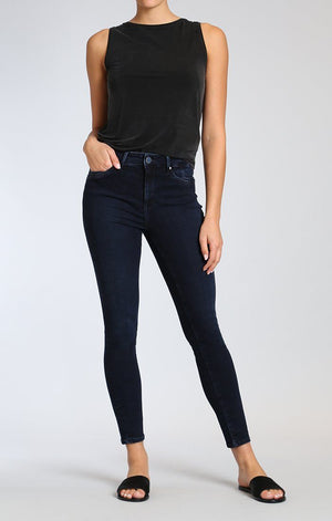 TESS SUPER SKINNY IN INK BRUSHED INDIGO MOVE - Mavi Jeans