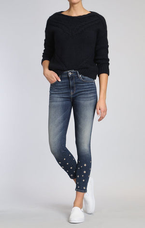 TESS SUPER SKINNY IN SHADED EYELET - Mavi Jeans