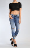 TESS SUPER SKINNY IN DARK DESERT DECO - Mavi Jeans