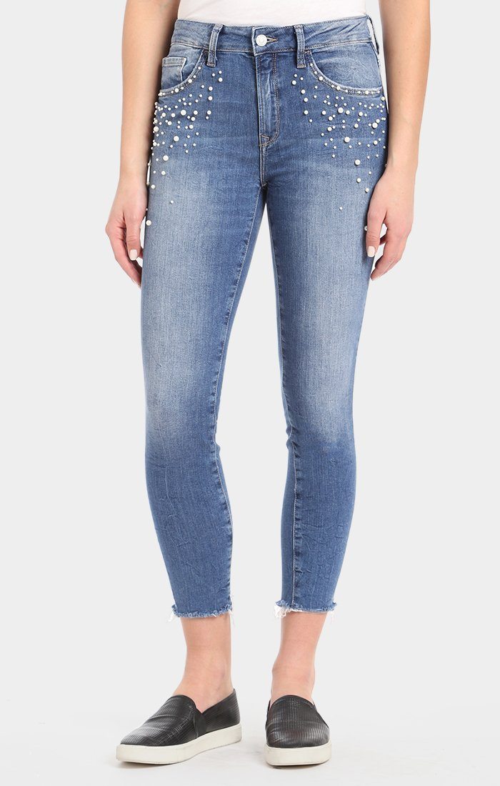 TESS SUPER SKINNY IN INDIGO PEARL STR - Mavi Jeans