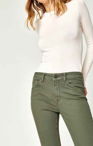 ADRIANA ANKLE SUPER SKINNY IN DUSKY GREEN TWILL - Mavi Jeans