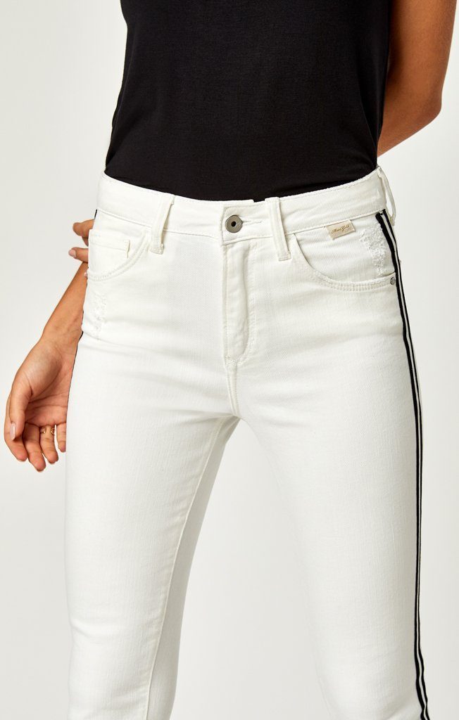 TESS SUPER SKINNY IN WHITE STRIPE - Mavi Jeans