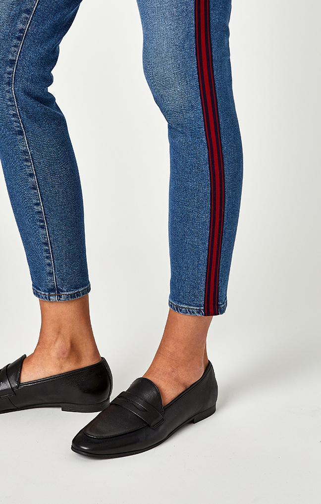 TESS SUPER SKINNY IN INDIGO STRIPE - Mavi Jeans