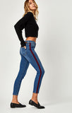 TESS SUPER SKINNY IN INDIGO STRIPE - Mavi Jeans