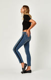 TESS SUPER SKINNY IN BLACK VELVET STRIPE - Mavi Jeans