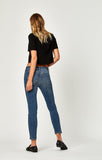 TESS SUPER SKINNY IN BLACK VELVET STRIPE - Mavi Jeans