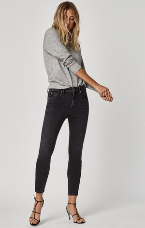 TESS SUPER SKINNY IN DARK SMOKE GOLD LUX MOVE - Mavi Jeans