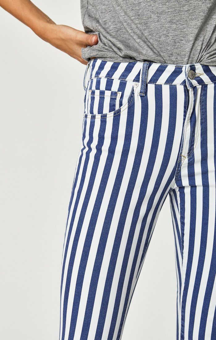 TESS SUPER SKINNY IN WHITE STRIPE DENIM - Mavi Jeans