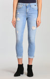 TESS SUPER SKINNY IN LT RIPPED VINTAGE - Mavi Jeans