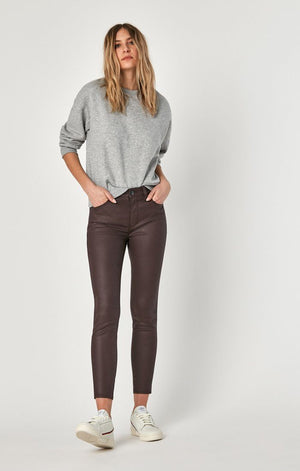 TESS SUPER SKINNY IN BORDEAUX JEATHER - Mavi Jeans