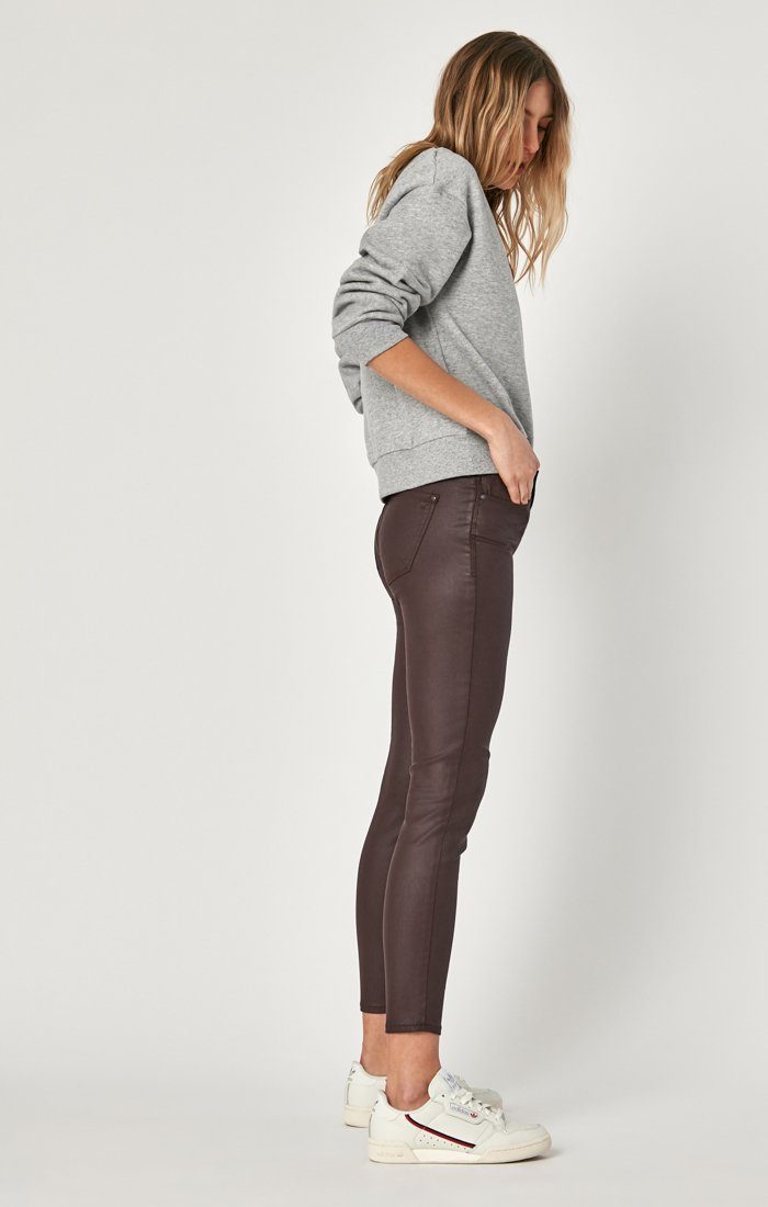 TESS SUPER SKINNY IN BORDEAUX JEATHER - Mavi Jeans