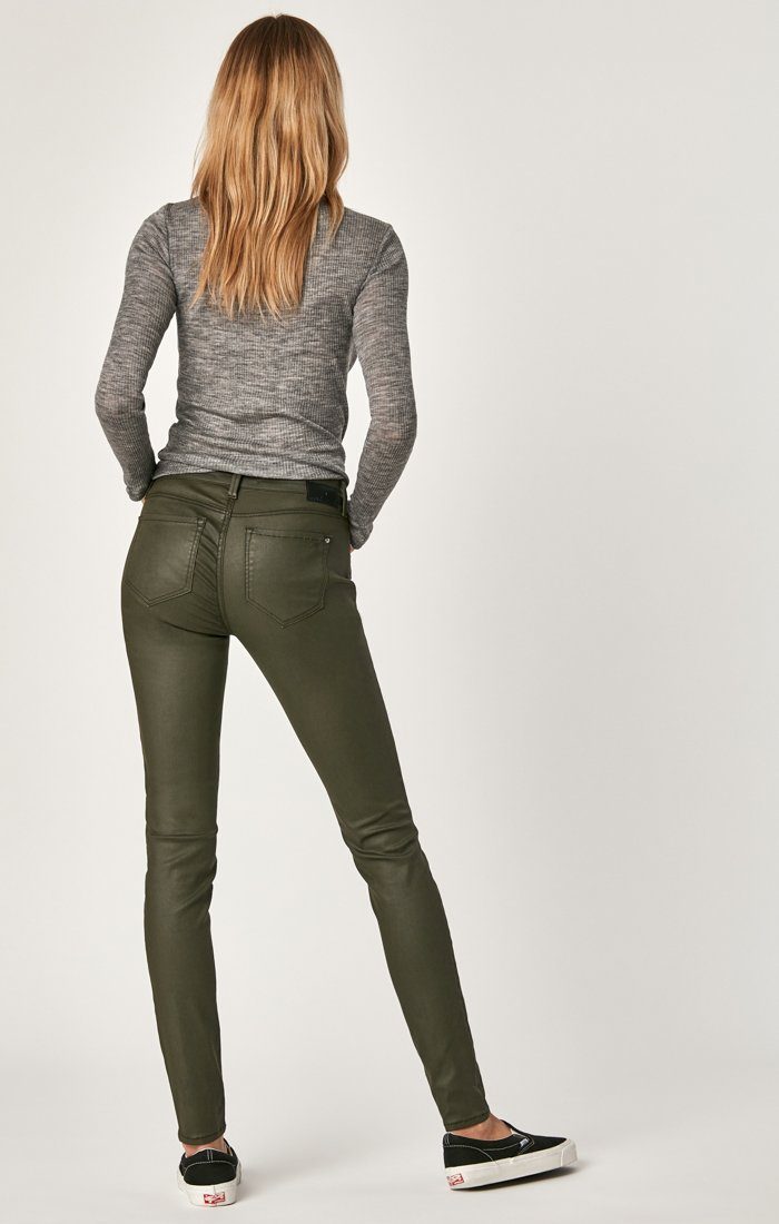 TESS SUPER SKINNY IN KHAKI JEATHER - Mavi Jeans