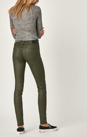 TESS SUPER SKINNY IN KHAKI JEATHER - Mavi Jeans