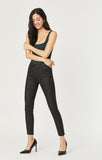 TESS SUPER SKINNY IN ZIPPER FLY BLACK JEATHER - Mavi Jeans