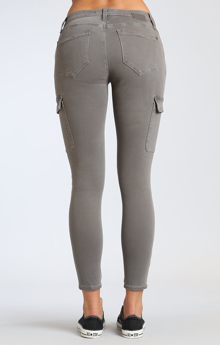 JULIETTE SKINNY CARGO IN GREY TWILL - Mavi Jeans