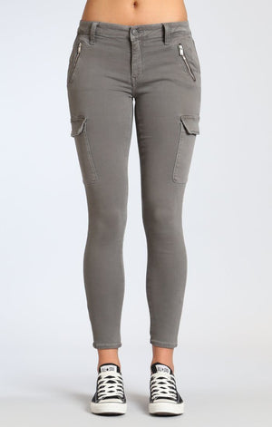 JULIETTE SKINNY CARGO IN GREY TWILL - Mavi Jeans