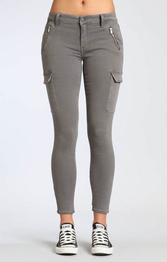 JULIETTE SKINNY CARGO IN GREY TWILL - Mavi Jeans