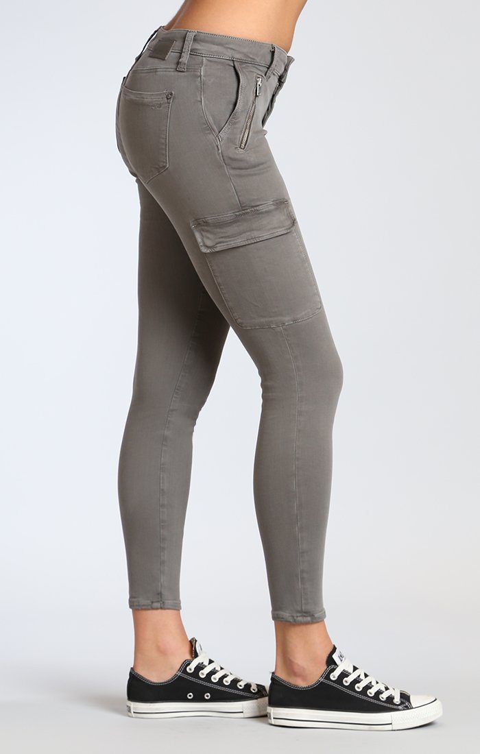 JULIETTE SKINNY CARGO IN GREY TWILL - Mavi Jeans