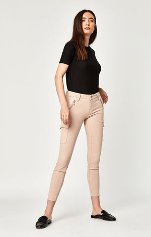 JULIETTE SKINNY CARGO IN LT PEACH TWILL - Mavi Jeans