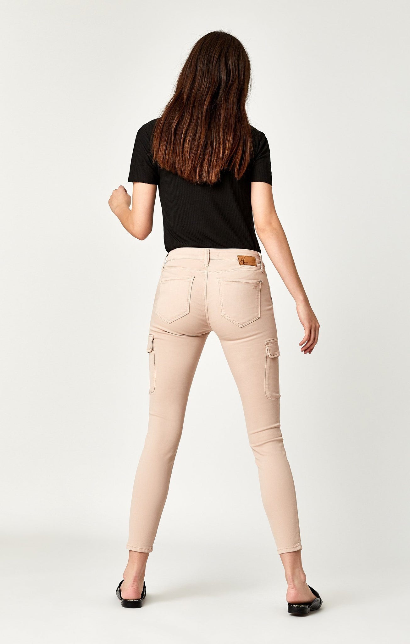 JULIETTE SKINNY CARGO IN LT PEACH TWILL - Mavi Jeans