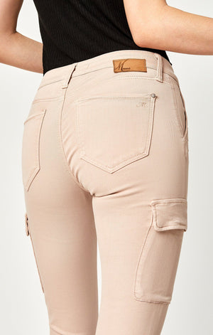 JULIETTE SKINNY CARGO IN LT PEACH TWILL - Mavi Jeans