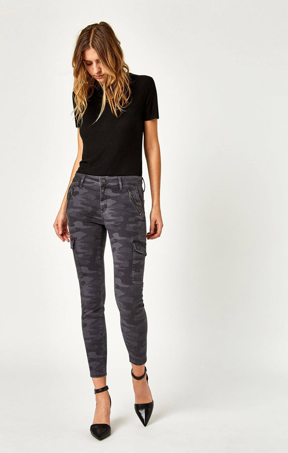 JULIETTE SKINNY CARGO IN SMOKE CAMO - Mavi Jeans