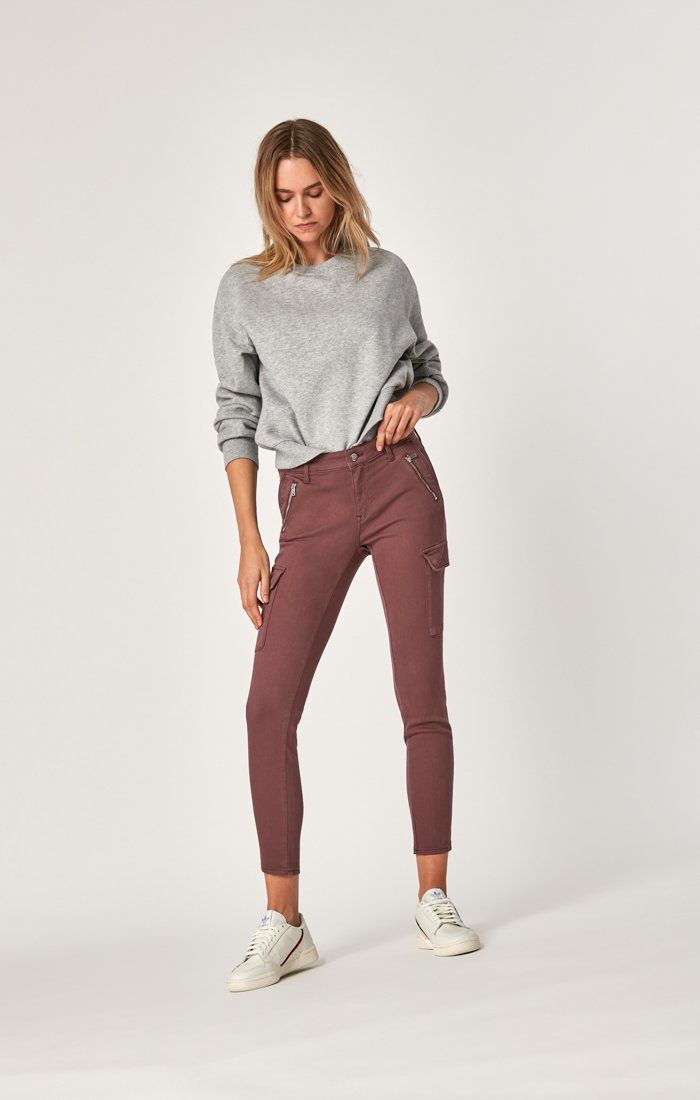 JULIETTE SKINNY CARGO IN VIOLET TWILL - Mavi Jeans