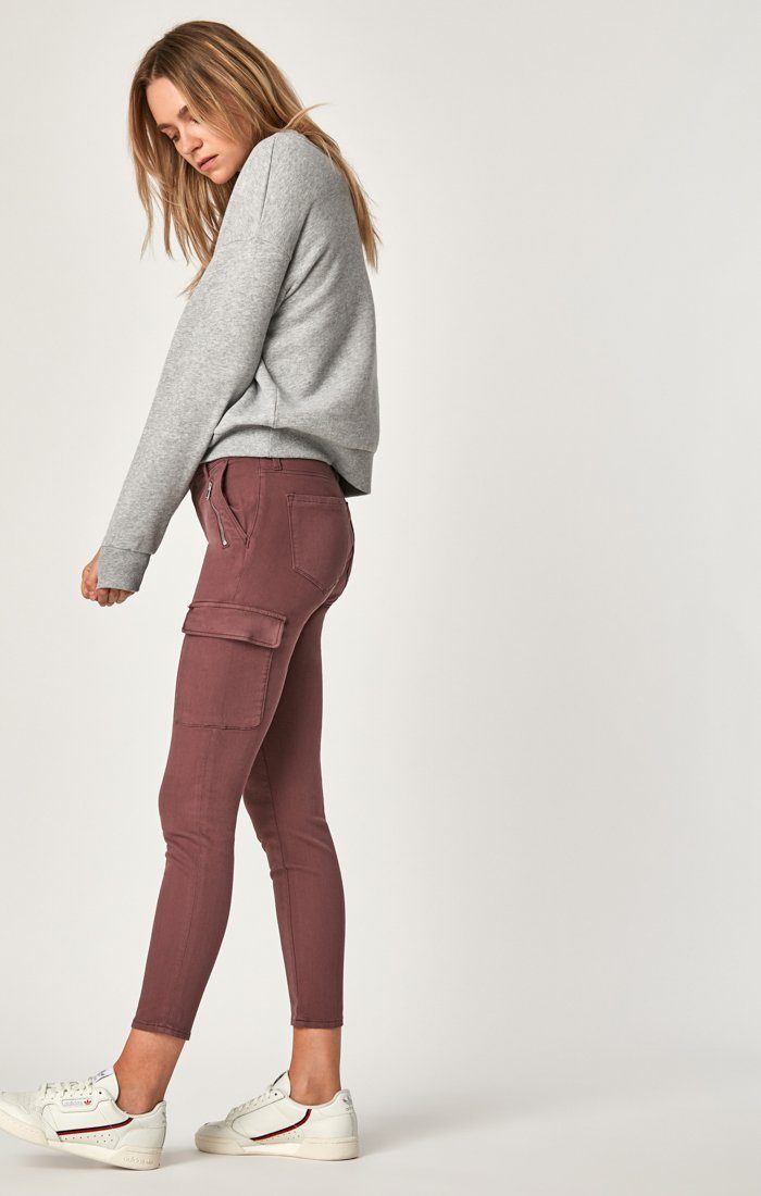 JULIETTE SKINNY CARGO IN VIOLET TWILL - Mavi Jeans