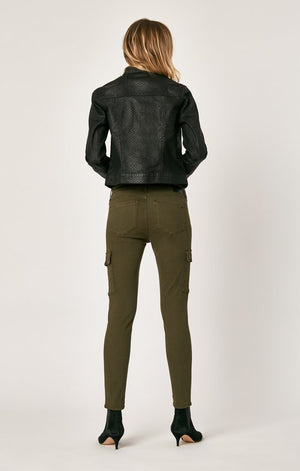 JULIETTE SKINNY CARGO IN DARK JADE TWILL - Mavi Jeans