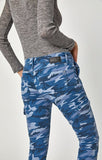 JULIETTE SKINNY CARGO IN BLUE CAMO - Mavi Jeans