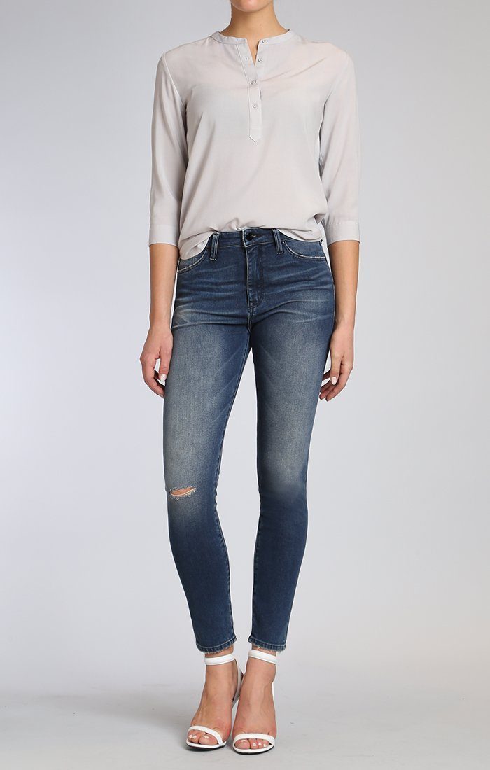 LUCY SUPER SKINNY IN DARK VINTAGE GOLD ICON - Mavi Jeans