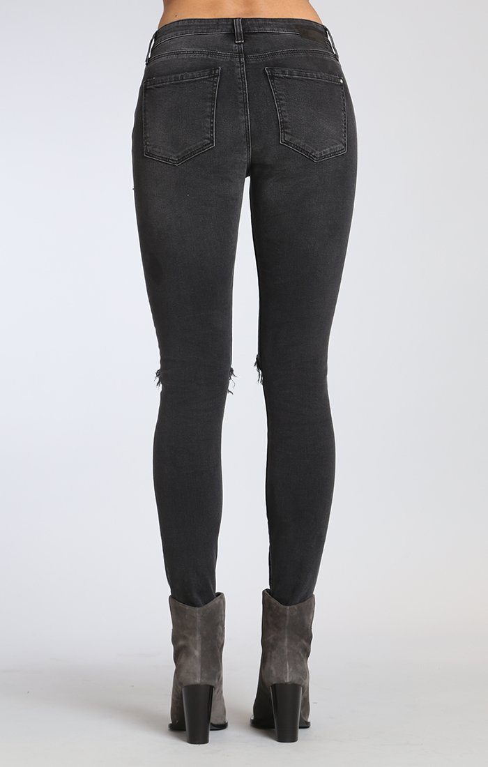 LUCY SUPER SKINNY IN SMOKE RIPPED - Mavi Jeans