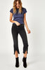 ANIKA CROP FLARE IN SMOKE SLIT HEM - Mavi Jeans