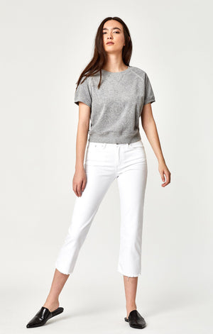 NIKI STRAIGHT CROP IN WHITE USED VINTAGE - Mavi Jeans