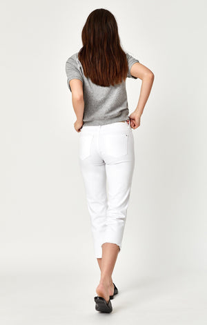 NIKI STRAIGHT CROP IN WHITE USED VINTAGE - Mavi Jeans