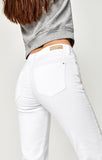 NIKI STRAIGHT CROP IN WHITE USED VINTAGE - Mavi Jeans