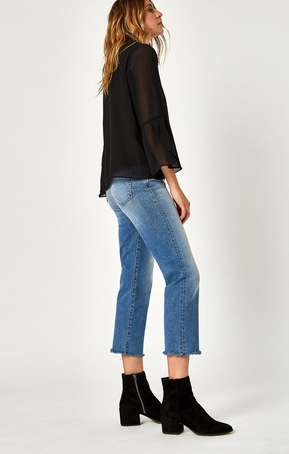 NIKI STRAIGHT CROP IN SHADED - Mavi Jeans