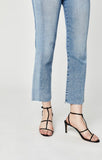 NIKI STRAIGHT CROP IN LT BLUE BLOCKING - Mavi Jeans