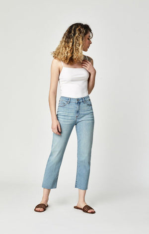 NIKI STRAIGHT CROP IN BLEACH TRIBECA - Mavi Jeans