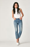 NIKI STRAIGHT CROP IN INDIGO BLUE  VINTAGE - Mavi Jeans