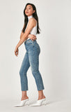 NIKI STRAIGHT CROP IN INDIGO BLUE  VINTAGE - Mavi Jeans