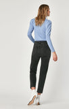 LEA STRAIGHT CROP IN DARK GREY VINTAGE - Mavi Jeans