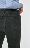 LEA STRAIGHT CROP IN DARK GREY VINTAGE - Mavi Jeans