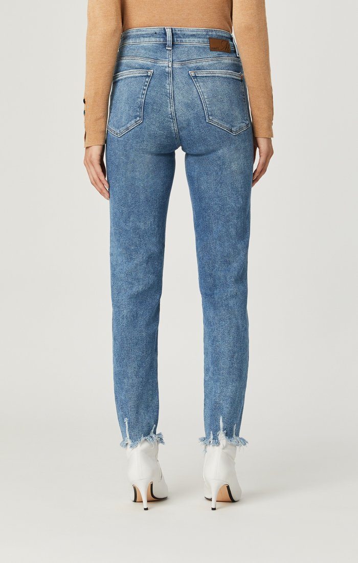 LEA STRAIGHT CROP LT RIPPED LA VINTAGE - Mavi Jeans