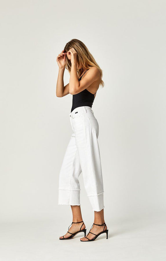 ROMEE WIDE CROP IN WHITE SUMMER STR - Mavi Jeans