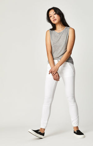 IVY CARGO PANT IN WHITE TWILL - Mavi Jeans