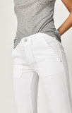 IVY CARGO PANT IN WHITE TWILL - Mavi Jeans